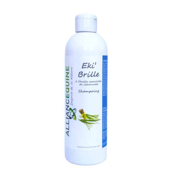 Shampoing pour cheval à l'huile essentielle de citronnelle Alliance Equine Eki'Brille