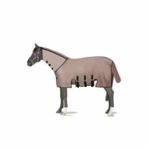 Couverture anti-mouches pour cheval avec couvre-cou amovible et protection UV B Vertigo Delux 0g