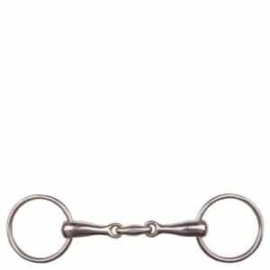 Mors double brisures pour cheval massif inox BR Equitation