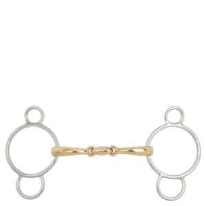 Mors pessoa pour cheval double brisure BR Equitation Soft Contact