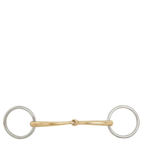 Mors de filet simple brisures pour cheval BR Equitation Soft Contact