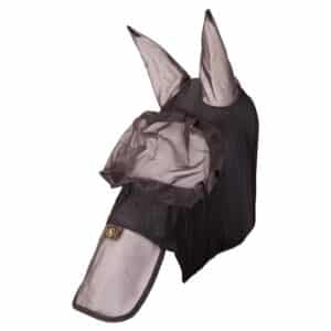 Masque anti-mouches pour cheval avec oreilles en mesh et lycra BR Equitation