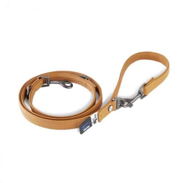 Laisse pour chien ajustable en cuir Curli Apple