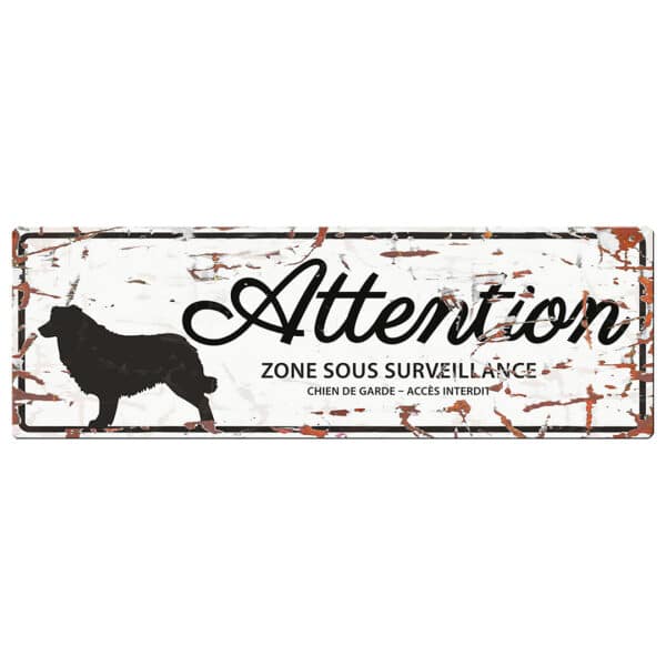 Panneau d'affichage d'avertissement D&D Home Bull Terrier F