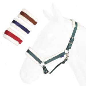 Licol pour cheval doublure mouton synt. boucles nickel Daslö