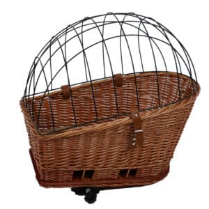 Panier pour chien ovale en osier et coussin Duvoplus Provence