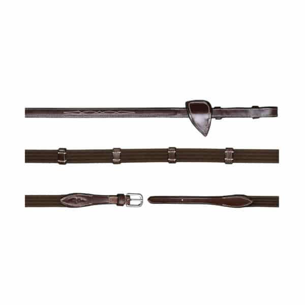 Rênes tissu 5/8" avec 9 arretoirs Dyon