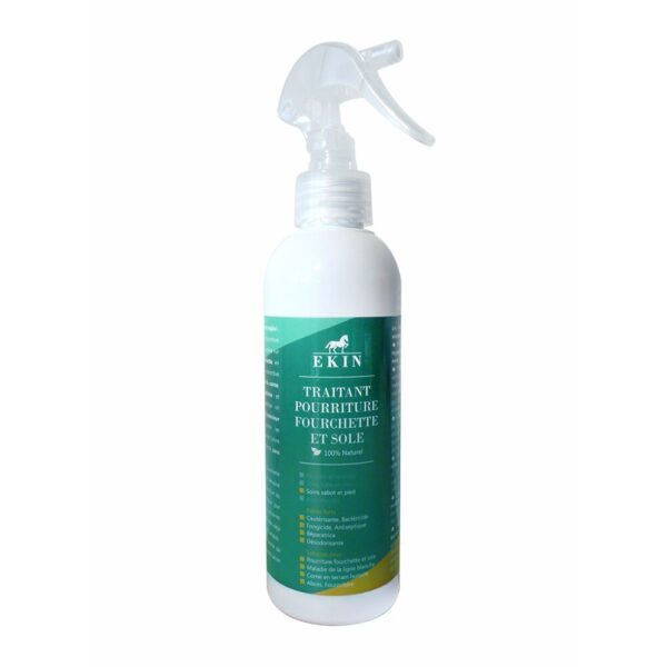 Spray traitant pourriture sévère sole et fourchette pour cheval Ekin 200 mL