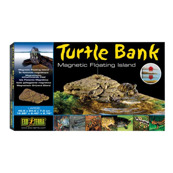 Kit de décoration flottante magnétique Exo Terra Turtle Bank Île