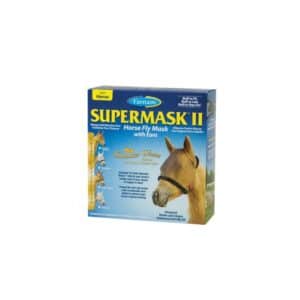 Masque anti-mouches pour cheval sans oreilles Farnam Supermask II Xl XL