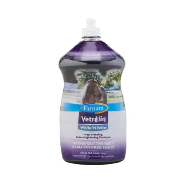 Shampoing pour cheval Farnam White'N Brite 946 ml