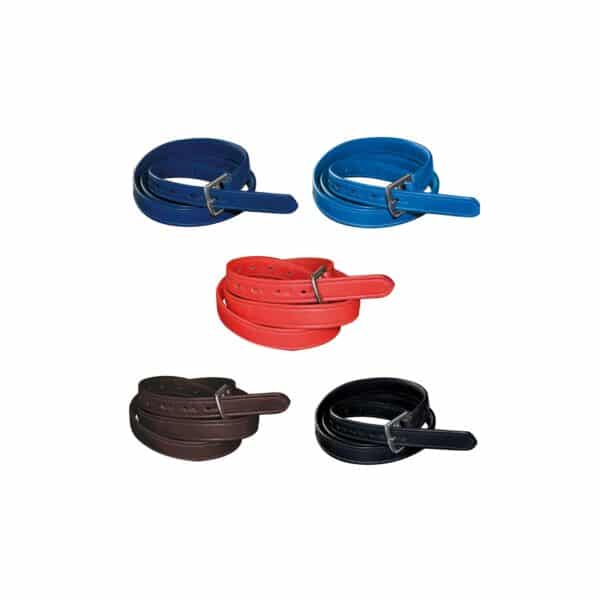 Étrivières pour cheval nylon gainé cuir Flags&Cup