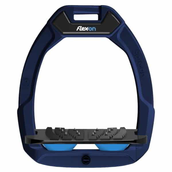 Étriers de sécurité d’équitation Incliné Ultra Grip Marine/Noir/Bleu Flex-On Safe-On