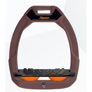 Étriers de sécurité d’équitation Incliné Ultra Grip Marron/Noir/Orange Flex-On Safe-On