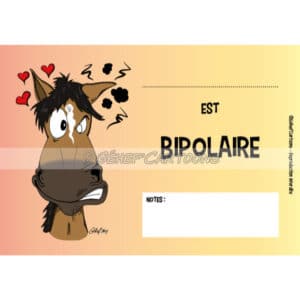 Plaque humoristique Bipolaire Fr8Man