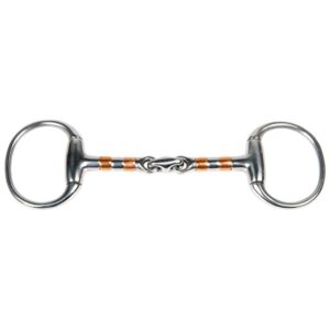 Mors olive pour cheval double brisure à rouleaux Harry's Horse