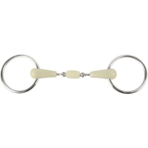 Mors 2 anneaux pour cheval double brisure Harry's Horse Apple 18 mm