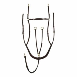 Collier de chasse pour cheval combinée avec martingale Horze Belgravia