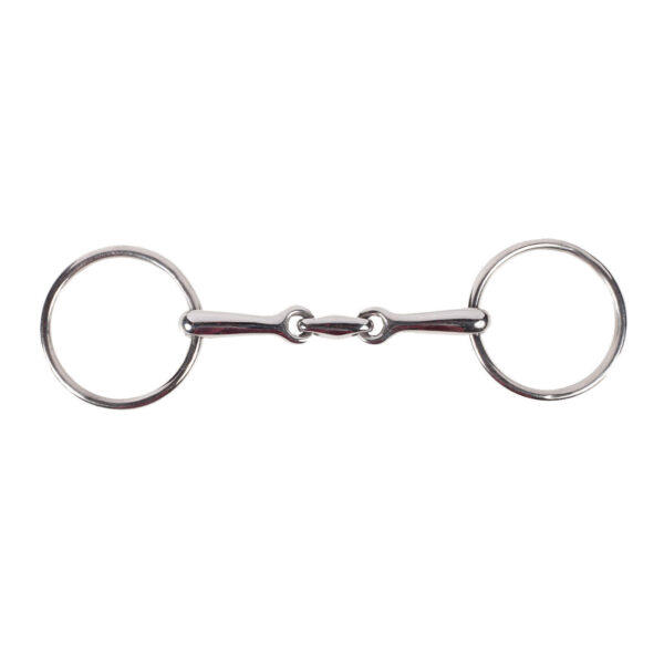 Mors 2 anneaux pour cheval à canon double brisure Horze