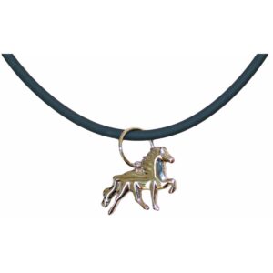 Collier en cuir pendentif cheval Karlslund