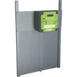 Porte de poulailler avec unité de contrôle pour porte Kerbl Easy Protect