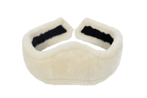 Doublure pour sangle d'équitation mouton synthétique Hunter Signature Blanc Antarès