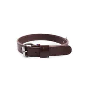 Collier double épaisseur cuir vachette pour chien Martin Sellier 30/65