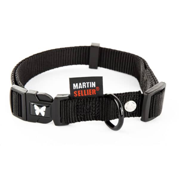 Collier réglable nylon pour chien Martin Sellier 16-30/45