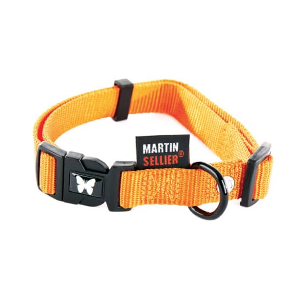 Collier nylon réglable pour chien Martin Sellier 16-30/45