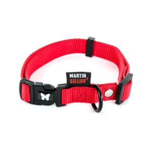 Collier réglable nylon pour chien Martin Sellier 25-45/65