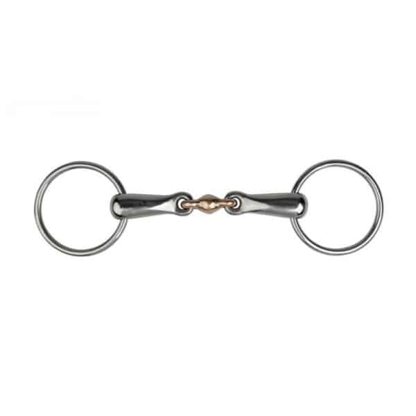 Mors 2 anneaux pour cheval lien en cuivre Metalab