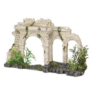 Décoration d'aquarium arches dans muraille avec plantes Nobby Pet