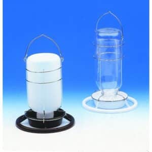 Distributeur d'eau pour oiseaux avec insert en verre Nobby Pet Omnia