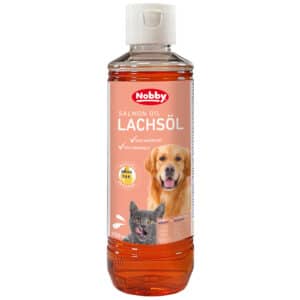 Complément alimentaire pour chien et chat huile de saumon Nobby Pet 250 mn