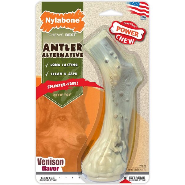 Jouet pour chien Nylabone Extreme Chew - Antler Venison Flavour M