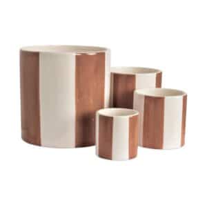 Set de pot rayure Opjet (x4)