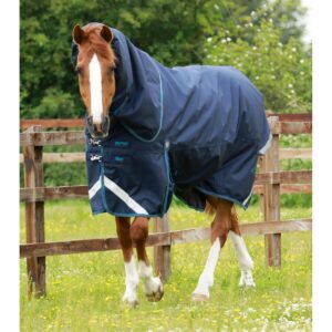 Couverture d'extérieur pour cheval avec couvre cou Premier Equine Titan 200 g