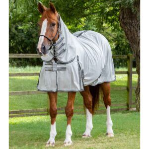 Couverture anti-mouches avec couvre-cou pour cheval Premier Equine Fly Lite