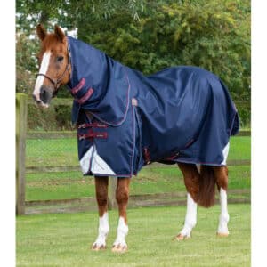 Couverture d'extérieur pour cheval avec couvre-cou Premier Equine Akoni Stratus 0g