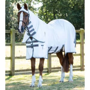 Couverture anti-mouches pour cheval avec rabat ventral Premier Equine Buster Sweet Itch