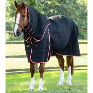 Couverture d'écurie pour cheval avec couvre-cou Premier Equine Lucanta 200 g