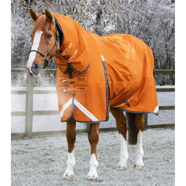 Couverture d'extérieur imperméable pour cheval avec couvre-cou Premier Equine Buster Combo 400g