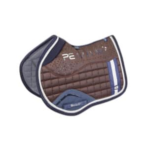 Tapis de selle pour cheval satin antidérapant Premier Equine Azzure