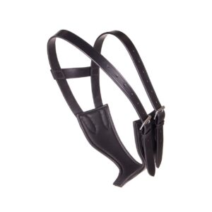 Collier anti-tic pour cheval cuir QHP