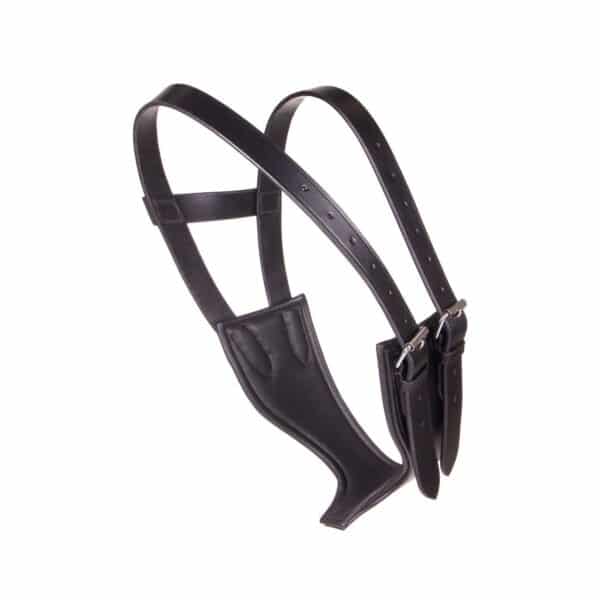 Collier anti-tic pour cheval cuir QHP