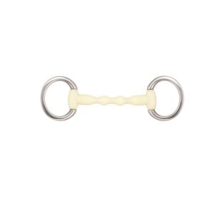 Mors olive pour cheval droit Soyo Happy mouth "mullen" 125 mm