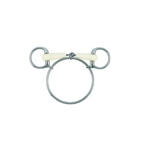 Mors 2 anneaux simple joint pour cheval Soyo Happy Mouth Dexter Ring