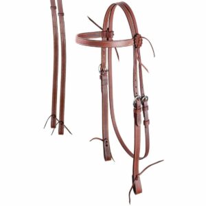 Bridons cuir gras lisse pour cheval Tattini Western