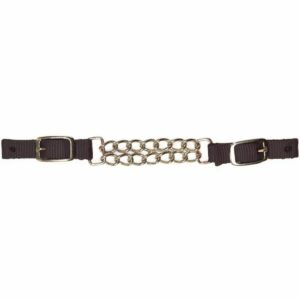 Gourmette pour cheval nylon double-chaîne Tattini