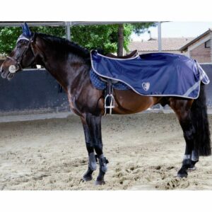 Couvre-reins imperméable double polaire pour cheval Tattini